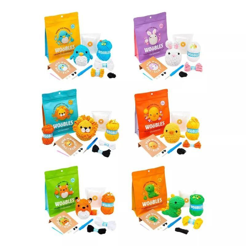 Zestaw do szydełkowania dla początkujących z wciągającymi samouczkami wideo do tworzenia zwierzątek DIY na sezon wiosenny 2023