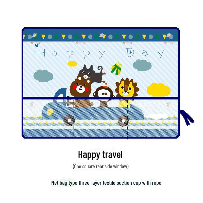 Förbättrad Sommar Tecknad Koreansk Bilsolskydd - Värmeisolerande Gardin