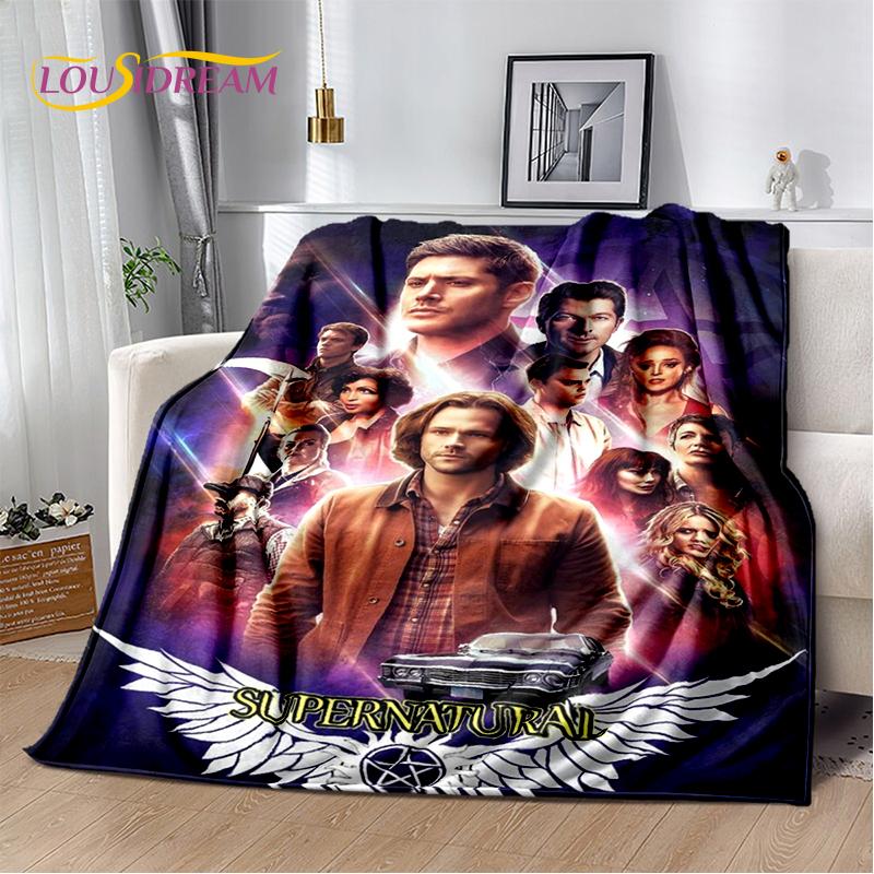 3D SPN Supernatural Sign Dean Sam Blanket,Soft Throw Blanket for Home Bedroom Bed Sofa Picnic Travel Office Cover Child Gift