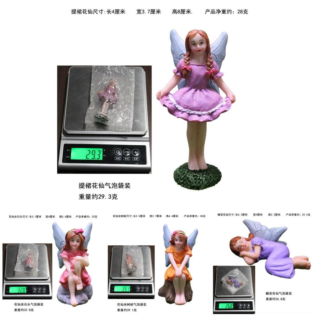 Flower Fairy Resin Craft Figurine Garden Ornament Angel Decor For Party And Festive Events