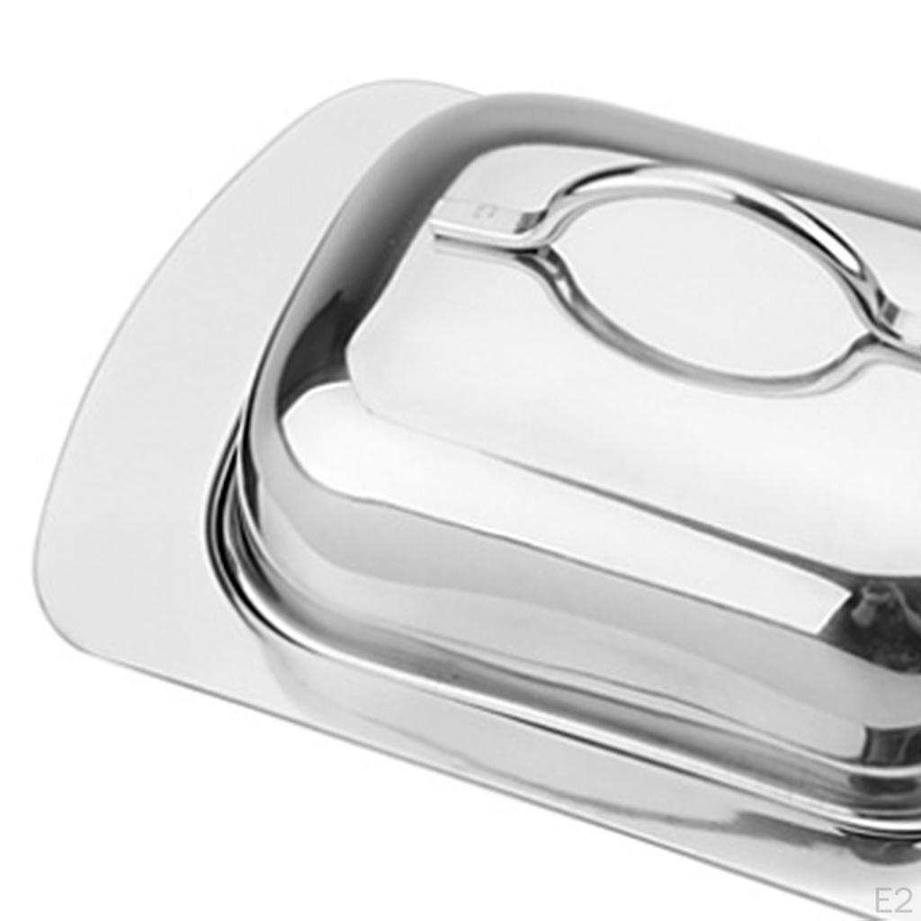 Durable Stainless Cheese Dish Box with Lid
