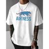 Stylish Men's Crew Neck Short Sleeve Sports T-Shirt with Fashionable Printed Design, Comfortable for Daily Wear, Versatile and Multi-purpose
