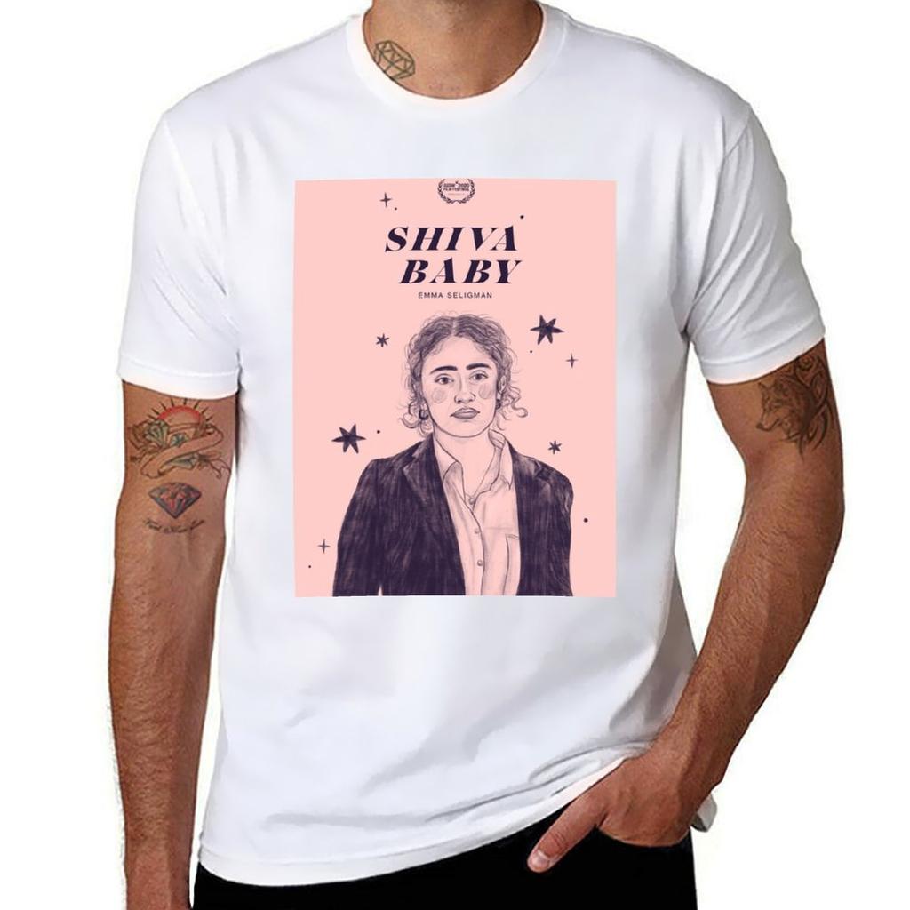 Shiva Baby Film Poster Tshirt Christmas Casual Short Sleeve Top