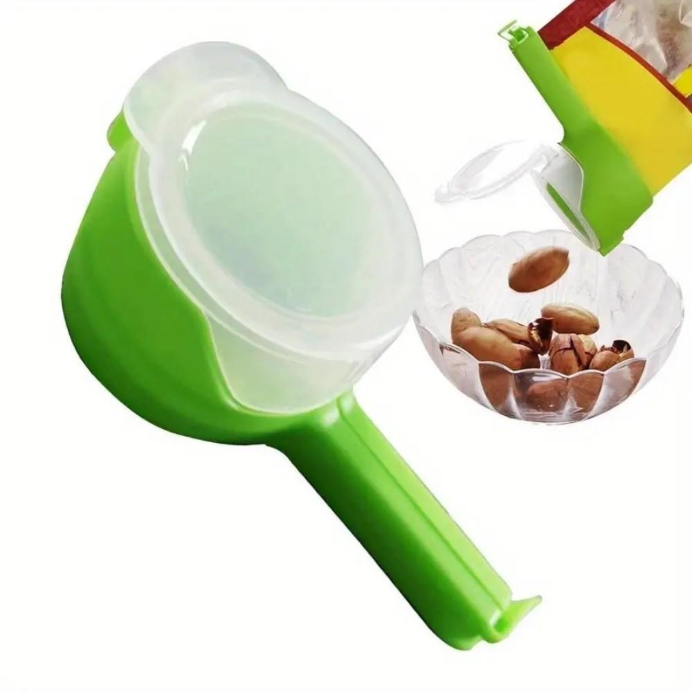 4 pcs Pour Spout Food Bag Clips Plastic Snack Bag Sealer Bag Sealer Clips Pet Food Storage