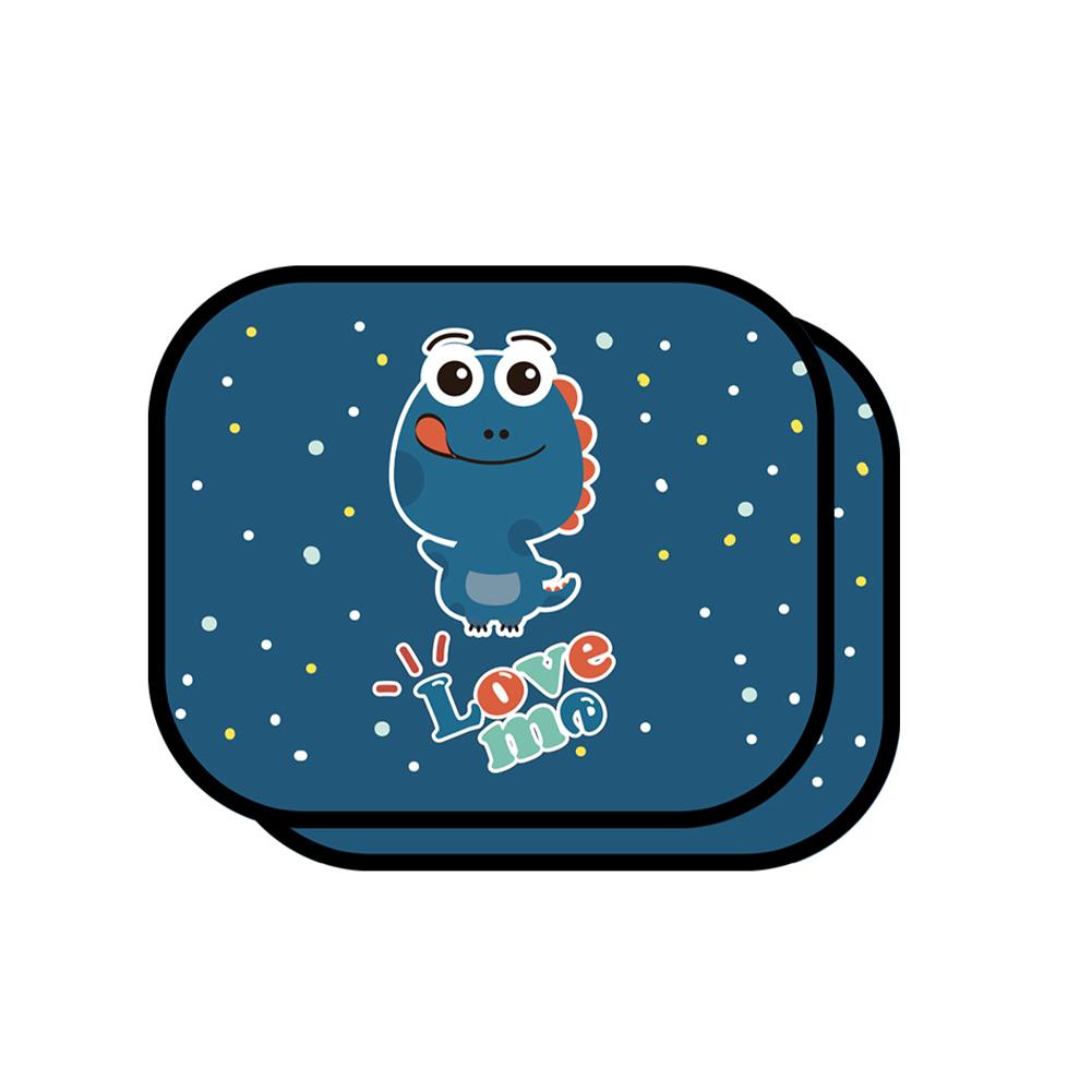 2Pcs Car Window Sunshade Cartoon Animal Static Privacy Car Curtain Anti-UV Block Heat Car Window Baby Sun Shades