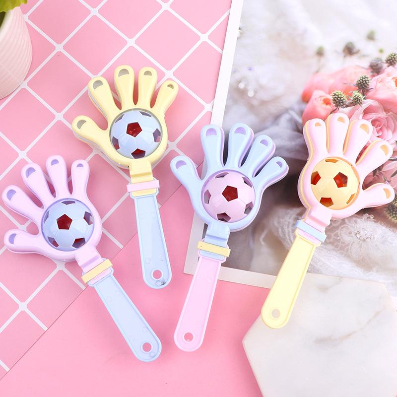 Hand Bell Baby Puzzle Rattle Baby Soothing Grip Training Toy Clapping Hand Instrument Palm Clapping