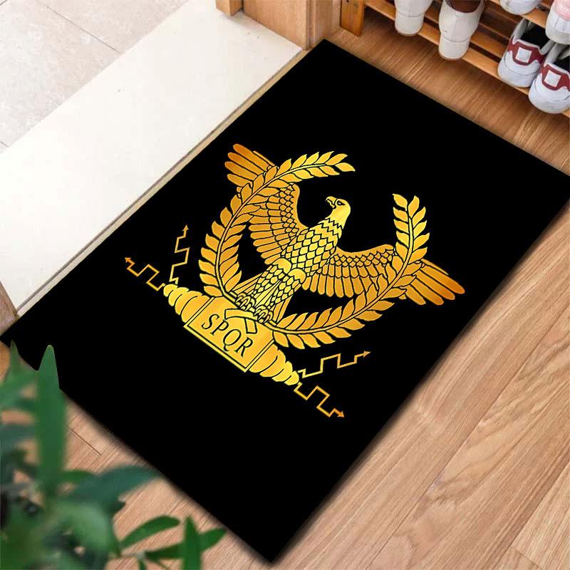 Roman SPQR Carpet Rug for Living Room Bedroom Home Sofa Decoration,Kids play Non-slip Floor Mat