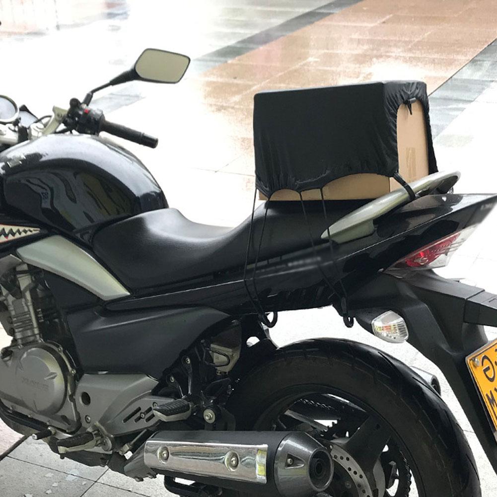 Waterproof Elastic Motorcycle Luggage Cover Cargo Net Helmet Holder Tail Bag Oil Tank Cover 6 Hooks Motor Motorcycle Accessories