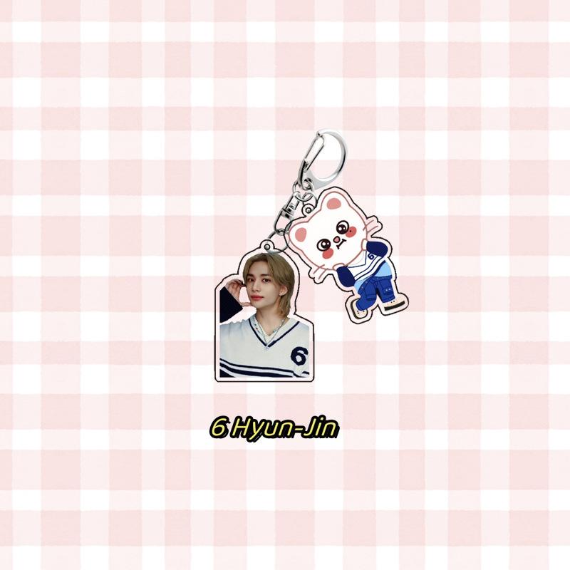 Cartoon Skzoo Acrylic Double-Sided Keychain Acrylic Keychain Accessories Couple Souvenirs Anime Peripheral Gifts