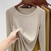 Modal Long-sleeved Women's Summer New Slim-fitting Round Neck Inner Bottoming Shirt Versatile Top