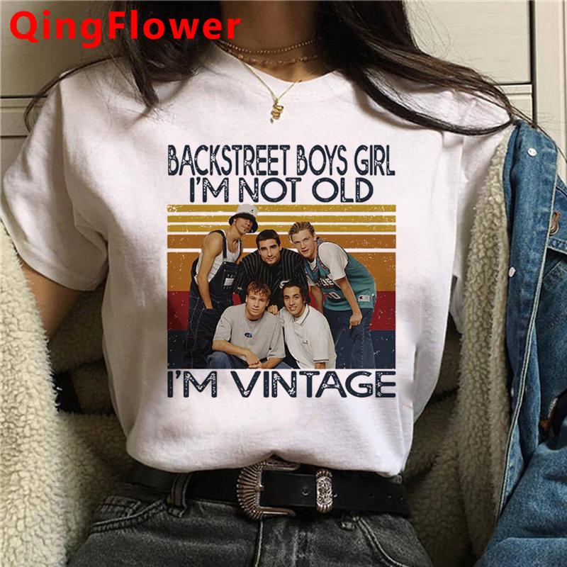 

Backstreet Boys Tee women manga tshirt girl designer Japanese streetwear clothing 4XL