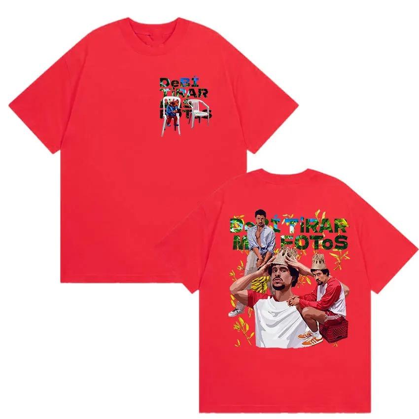 

Unisex Fashion Hip Hop Short Sleeve TShirt Rapper Bad Bunny Debi Tirar Mas Fotos New Album 2026 Graphic Tshirts Streetwear S