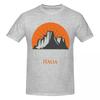 Unisex Dolomites Italy Mountains Gifts T Shirt Streetwear Oversized Cotton Crewneck Custom Sleeve T Shirts