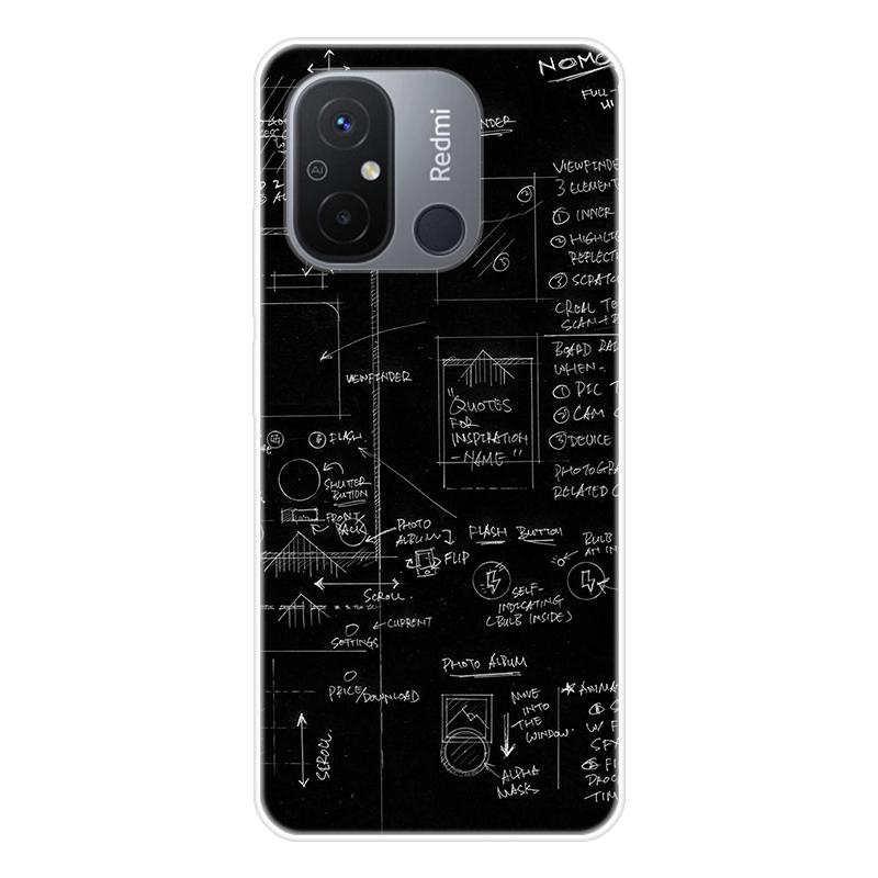 For Xiaomi Redmi 12C 12 C Redmi12C Case Soft Silicone Back Cover Cartoon Phone Case Diversification