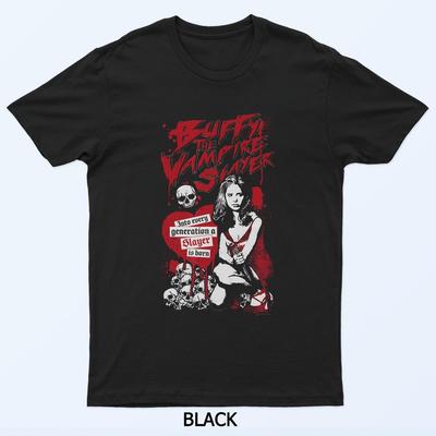 T-shirt TV Show Buffy L'ammazzavampiri Tagliente in Ogni Generazione