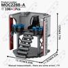 MOOXI Space Wars Movie Throne Military Conference Room Scenario Model Building Block DIY Diorama Bricks For Kids Montessori Toys