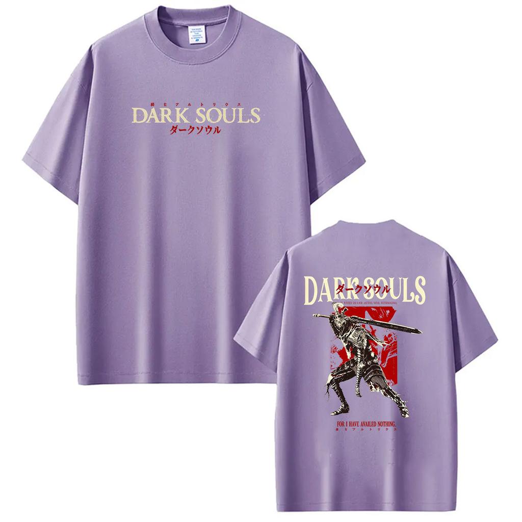 2026 Hot Gam Dark Souls Graphic T Shirts Mens Women Vintage Harajuku Short Sleeve Tshirt Casual Fashion Cotton Tees Streetwear
