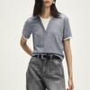 Tatu Women's Colorblock Faux Two-Piece Polo Knit Top