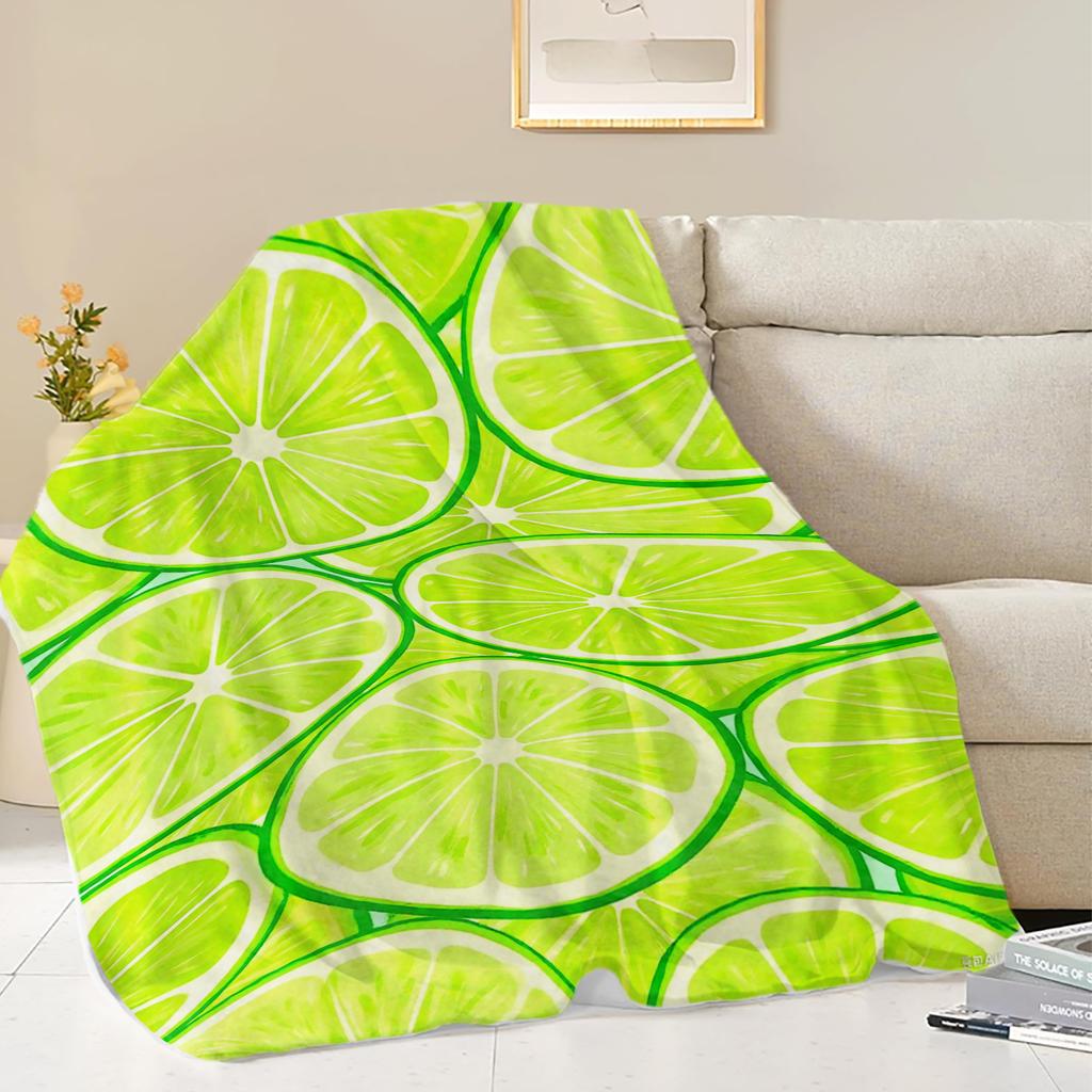 Fruits Oranges Lemons Grapefruits Printed Blanket Soft Fleece Warm Flannel Life Throw Blankets for Sofa Bedding Quilt
