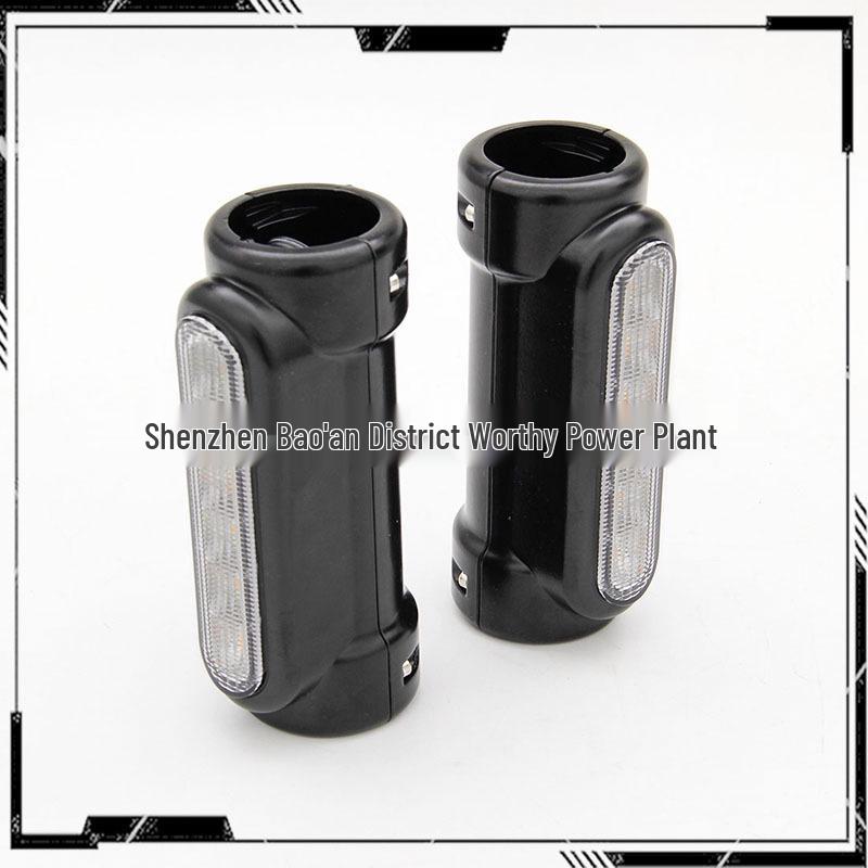 

Светодиодные фонари-столбики для мотоцикла Harley: Белые ходовые огни и желтые указатели поворота чёрный