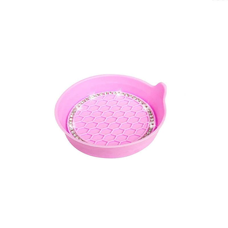 

Car Cup Coaster Universal Non-Slip Cup Holders Bling Crystal Rhinestone Car Interior Accessories Car Drink Pad Silent Cup Pad