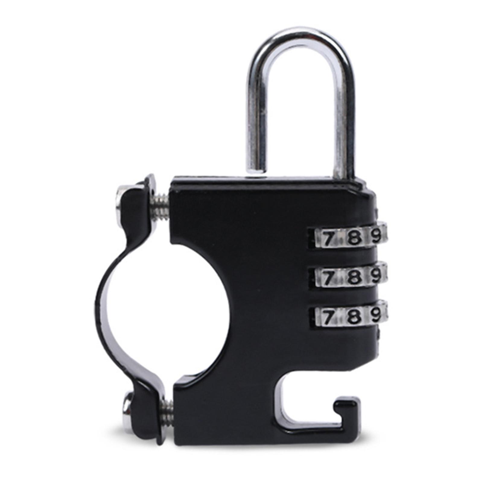 

1 комплект, удобный, универсальный замок для велосипедного шлема высокой твердости, устойчивый к ржавчине замок для велосипедного шлема, принадлежности для велосипеда чёрный