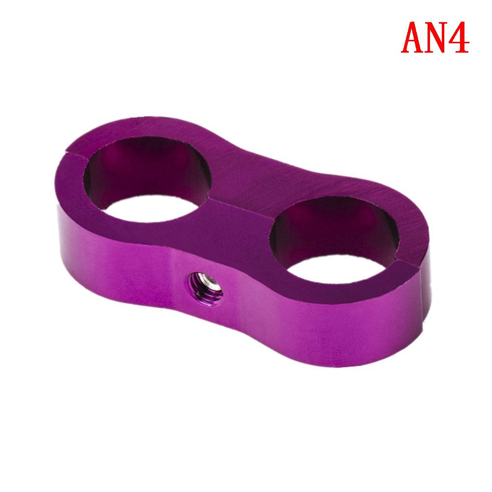 

1 шт. универсальный AN4 AN6 AN8 AN10 заготовка масла топливная вода шланг сепаратор разделитель зажим алюминиевая линия Purple AN4