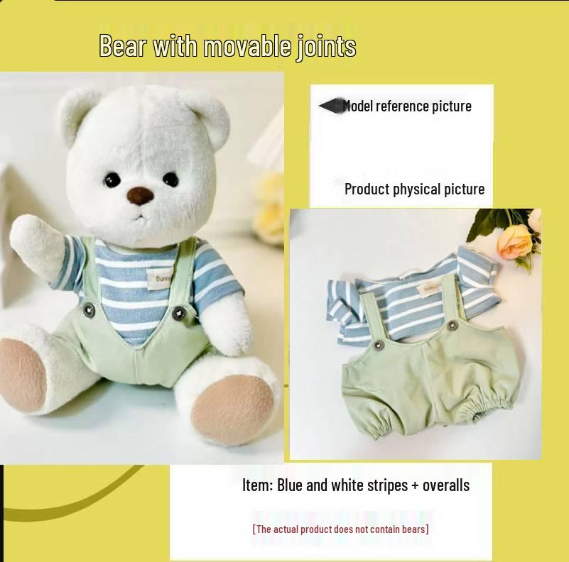 11-Joint Bear Plush Doll: Transformable Rag Doll Gift for Girls