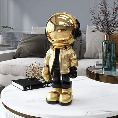 Pryskyřice Socha Stolní Dekorace Galvanický obraz Socha astronauta Výzdoba pokoje Domácí Ornament Socha Umění Figurka Luxus