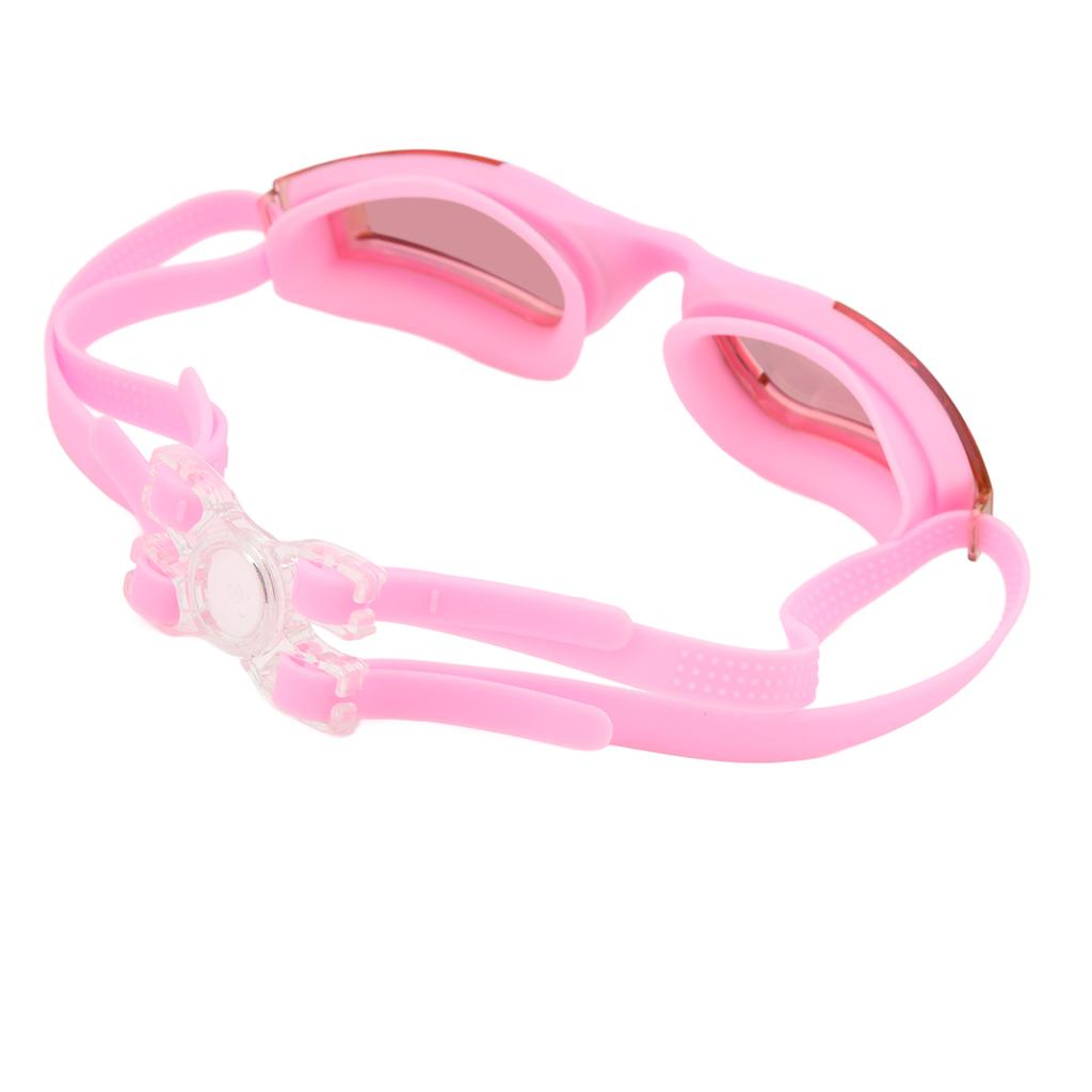 Swimming Goggles Fogproof HD Waterproof Silicone Wide View Swim Glasses for Adults Children Pink