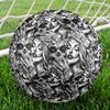 Mexico Skull Indoor Soccer Ball Size 5 Colorful All Ages Machine Stitched PVC Competition Ready Durable High-Bounce