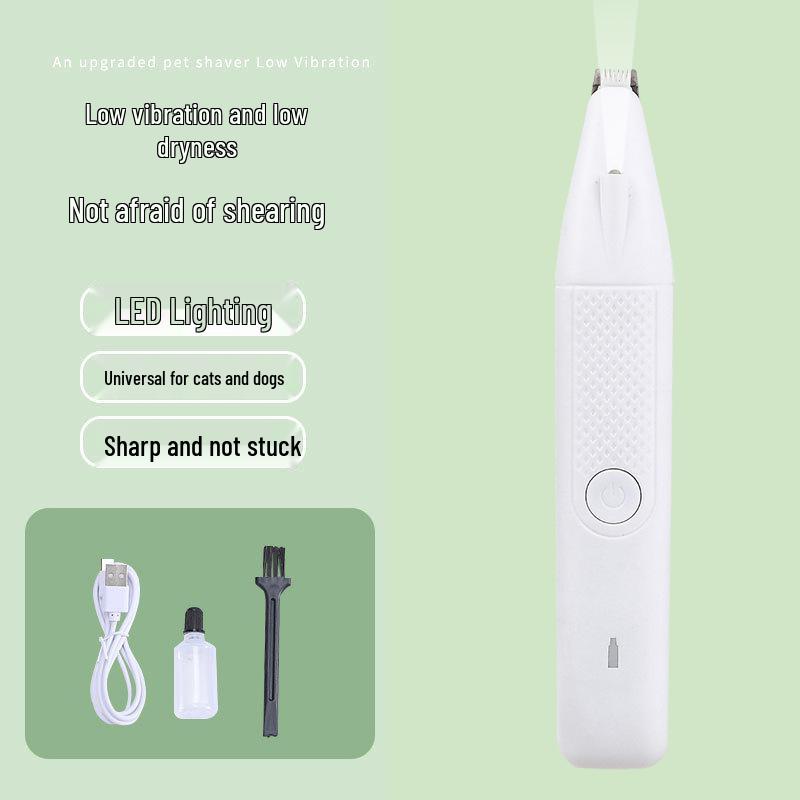 Pet Paw Electric Hair Clipper with Light: Cat & Dog Grooming Trimmer