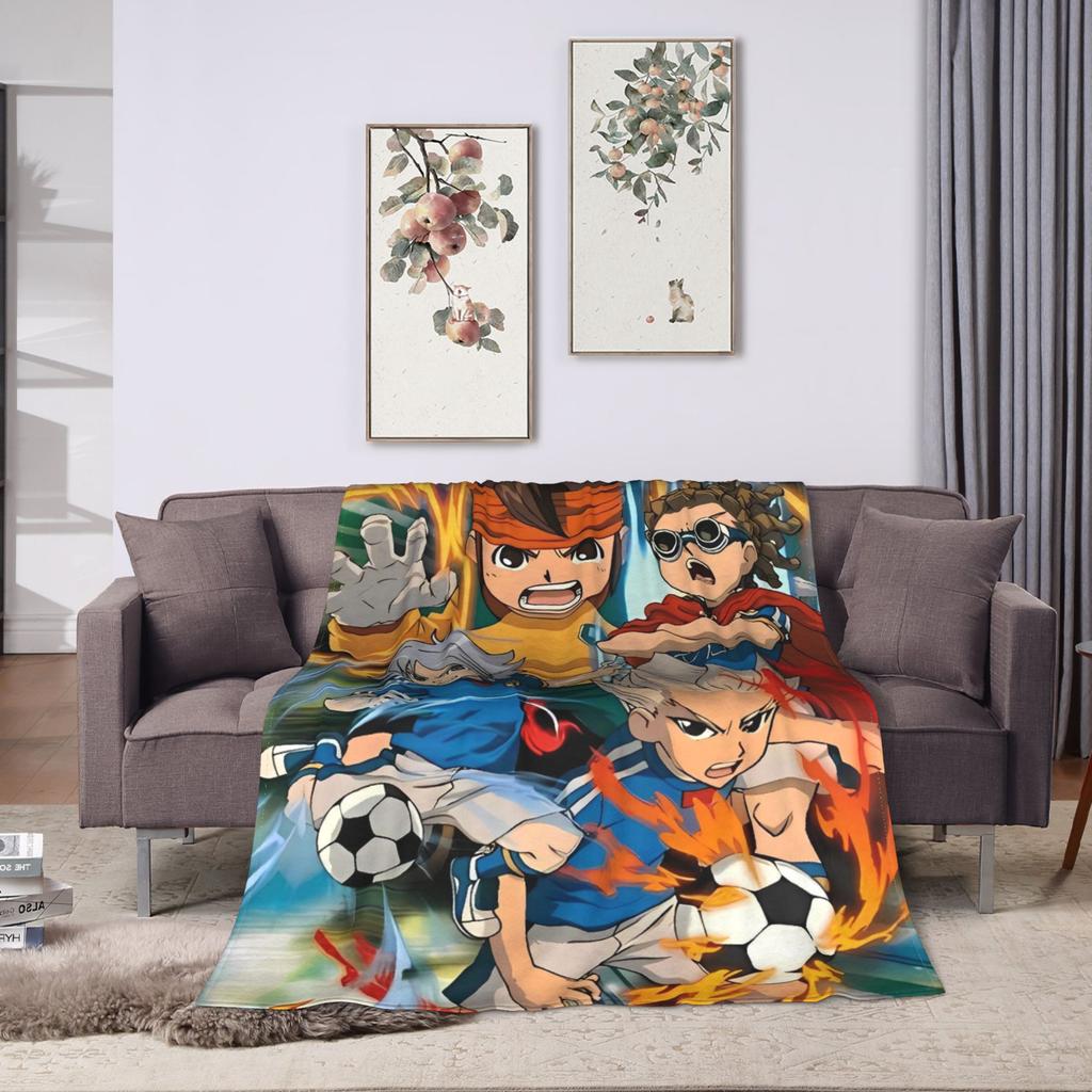 Inazuma Eleven Axel Blaz Gouenji  Super Soft Blanket  Plush Throw Blanket Pattern Couch Chair Flannel Bedspread Sofa Bed Cover