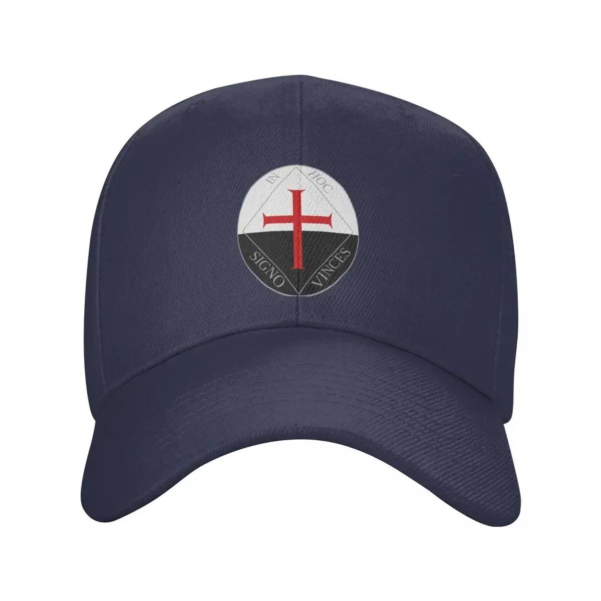 

Punk Unisex Knights Templar Seal Crusades Symbol Baseball Cap Adult Adjustable Dad Hat for Unisex Women Sports Snapback Caps Adjustable Cap