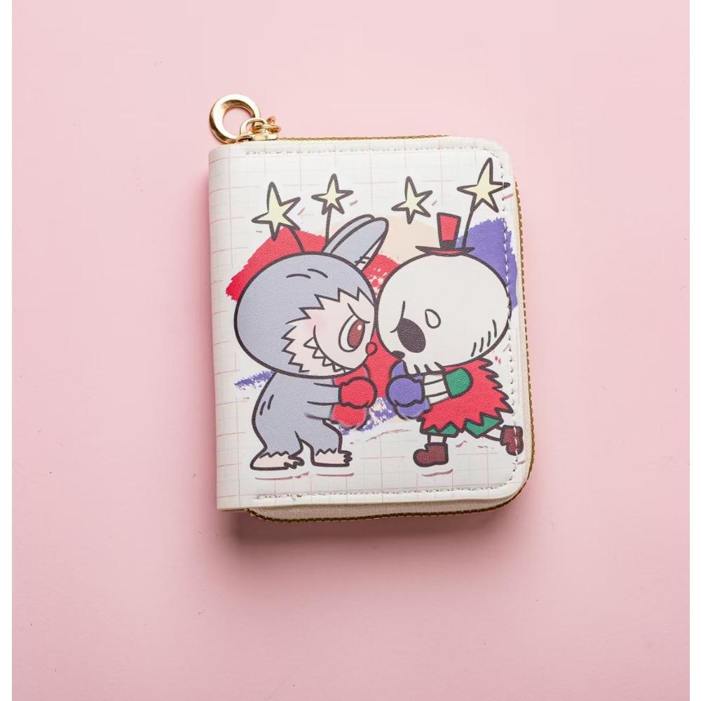 Small Wallet Short Kabibara Folding Card Bag Student Small Multi-ID Wallet