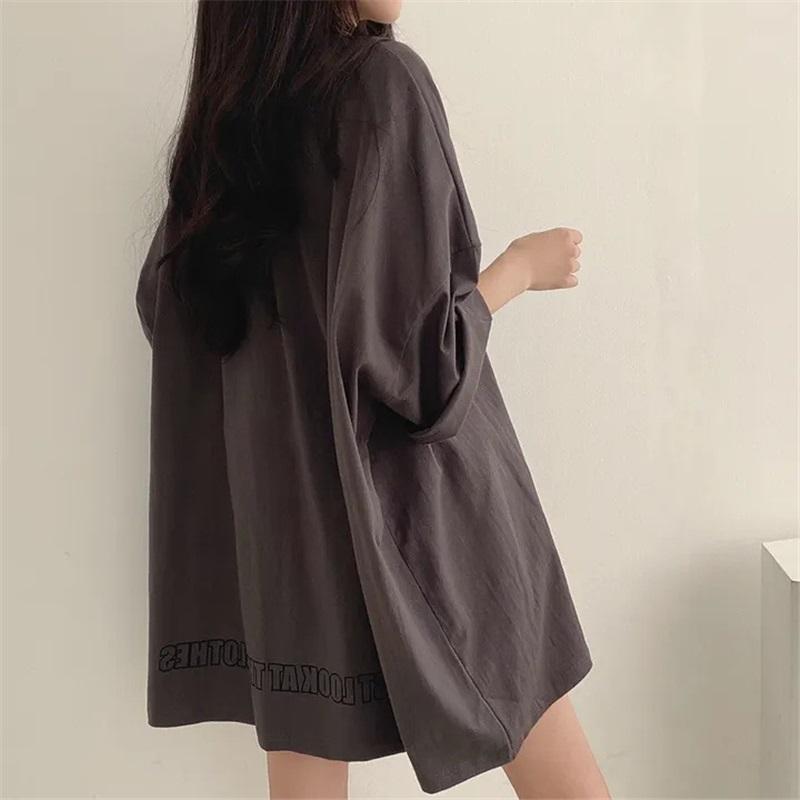 Pure Cotton Mid Length Short Sleeved T Shirt Women's Summer Korean Version Of Loose Large Size Sweet Hot Girl Top