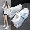Little White Shoes Women's Shoes 2025 Summer New Women's Shoes Popular Breathable Mesh Sports Board Shoes Net Shoes Light Soft Sole