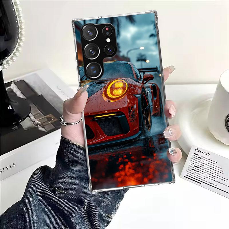 Sports Car 911 Soft Phone Case For Samsung Galaxy S22 S23 S24 S25 Edge S26 Ultra S20 FE S21 Plus + Fundas Coque Galaxy S20 S21 S