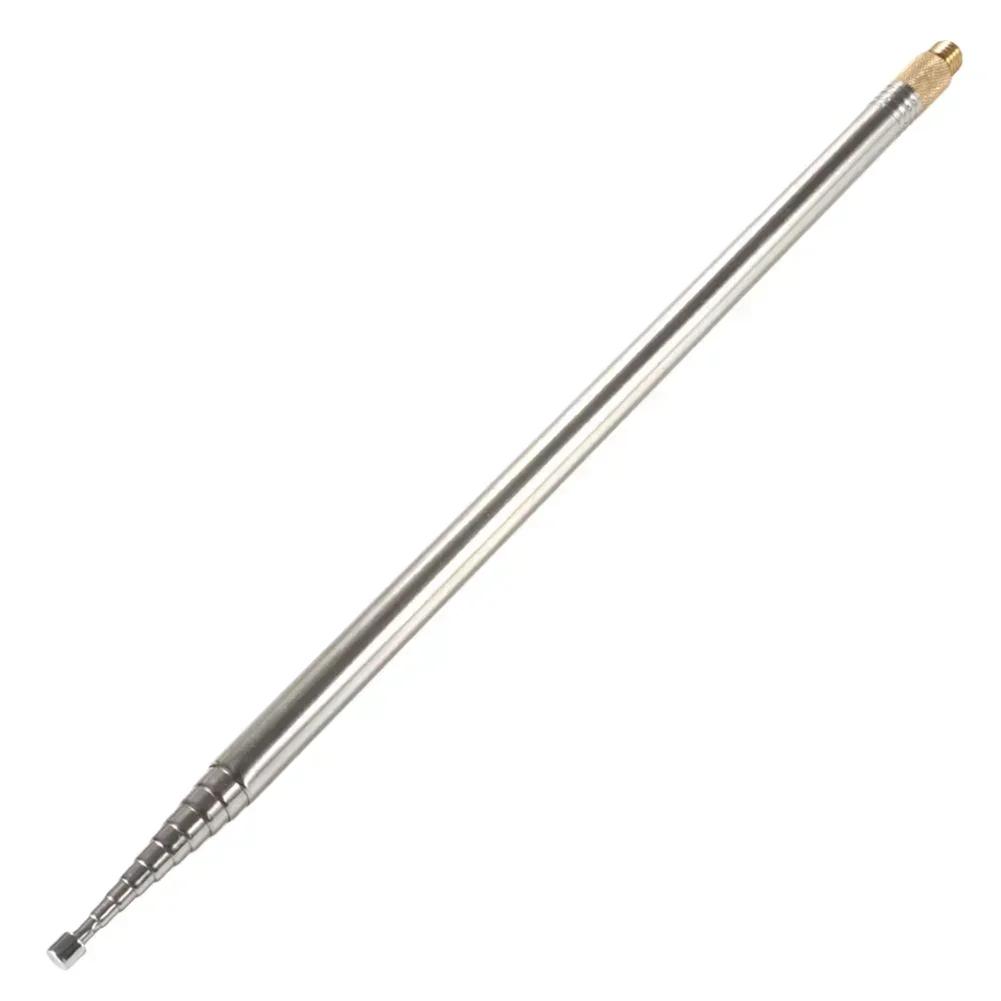 1Pc Shortwave Antenna 2.5m Whip Antenna Portable Telescopic Antenna 304 Stainless Steel For Pac 12 JPC 7 DIY Shortwave Radio