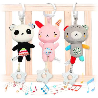 Baby Rattles with Teethers Soft Plush Stroller Car Seat Crib Baby Hanging Toys Development Infant Toy for Newborn Bebe Gifts