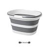 Foldable Household Storage Bucket with Handle - Large Capacity, Portable for Outdoor Camping, Car Use, or Laundry.