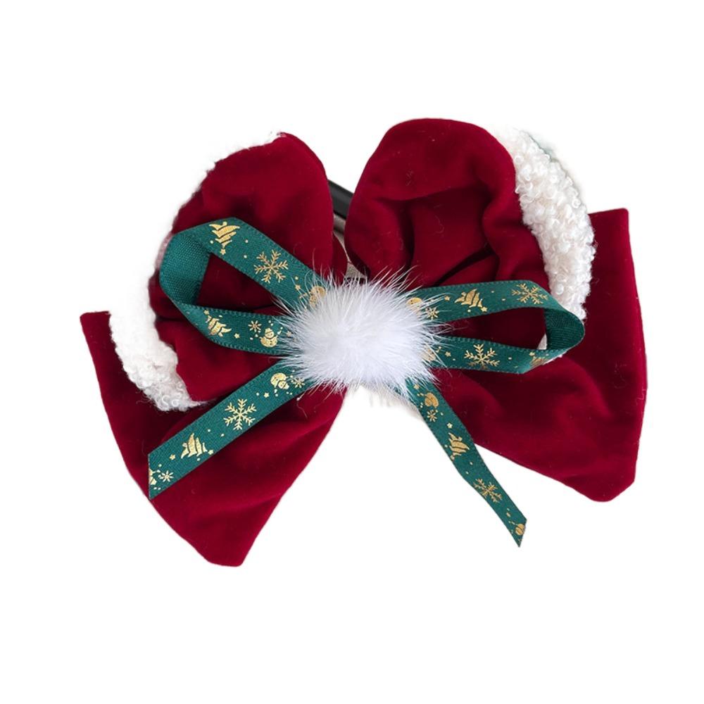 

Cute Bowknot Hair Clip Star Christmas Barrettes Fashion Christmas Hair Hoop Kids Style 1