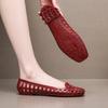 Square Head Flat Bottom Sandals Women's Summer Outer Wear Hollow Bag Bag Heel Jelly Shoes Beautiful Small Heel Shallow Mouth Fashion Shoes