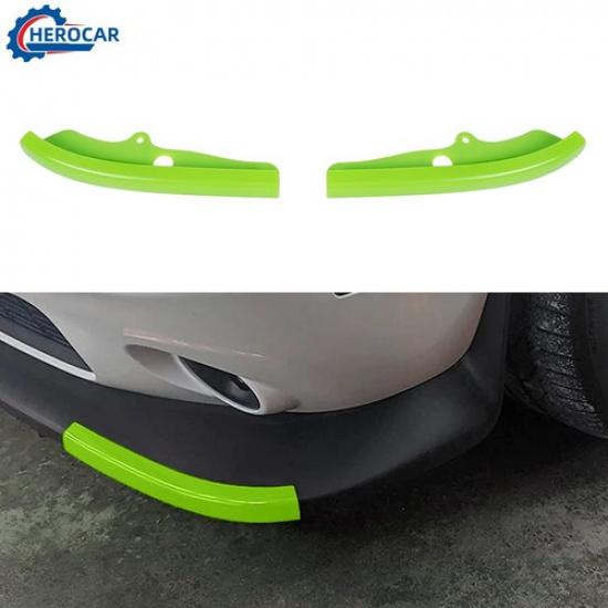 2Pcs Green Car Front Bumper Lip Splitter Protect Cover For Dodge Challenger 15+