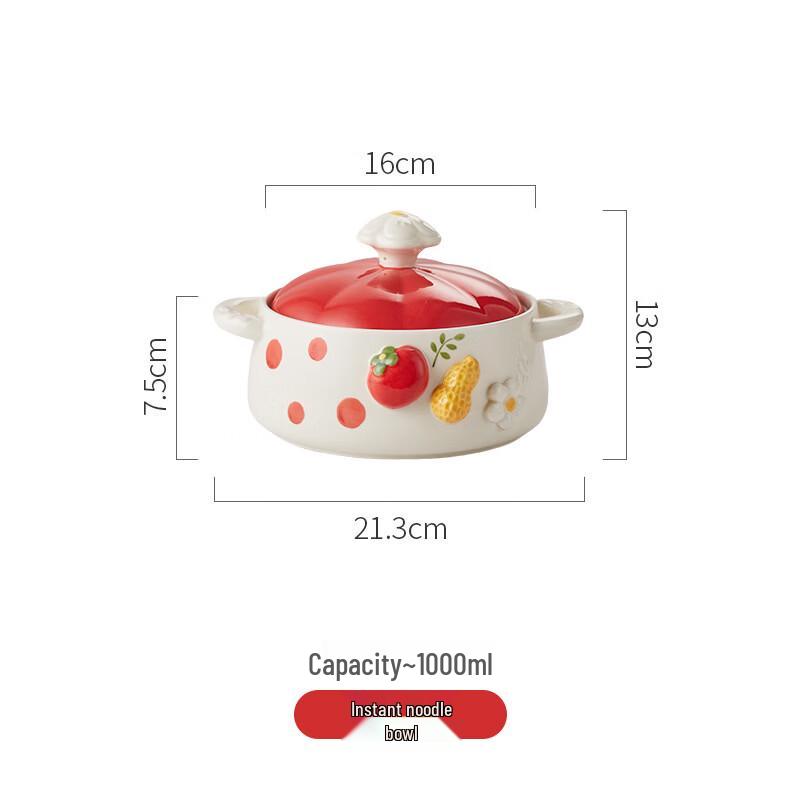 

Abay Cream Style Ceramic Noodle & Soup Bowl