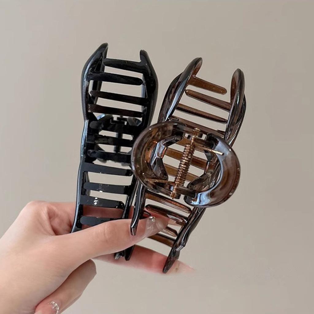 AWAYTR Retro Brown Bow Tie Hair Claws Acrylic Hair Clips Crab For Women Girl Gift Hair Accessories Valentine Headwear