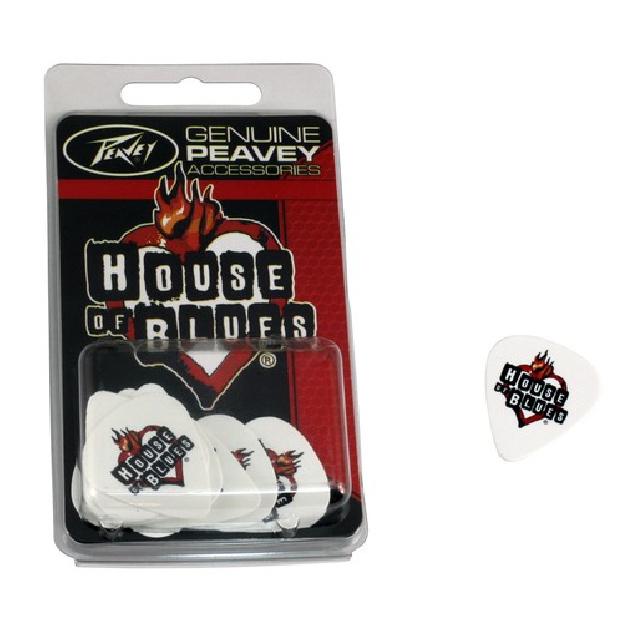

Peavey House Of Blues 12 Medium Gauge 351 Guitar Picks In Clam Shell Packaging