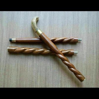 Working Style Antique Cobra Head Handle Wooden Walking Stick Cane HANDLE