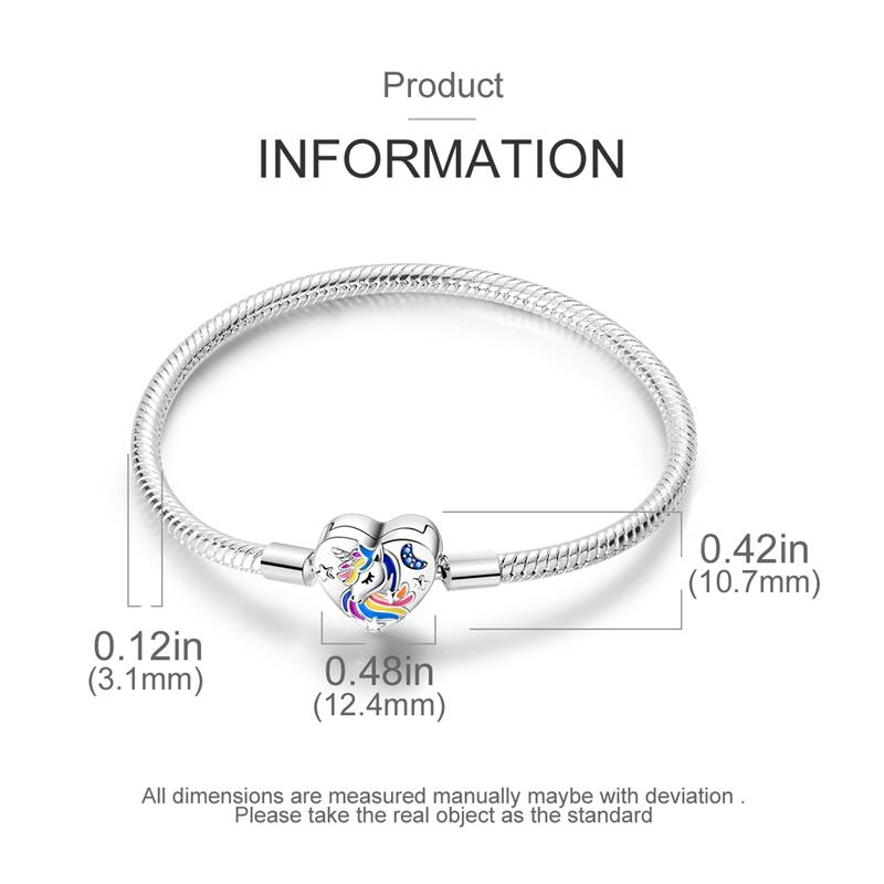 

Автентичний браслет із застібкою зі срібного ланцюжка зі змією S925 підходить для оригінальної європейської підвіски з бісеру своїми руками 20cm