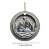 Nativity Hanging Decorations Acrylic Ornament Decorative Party Supplies for Bedroom Living Room Office Housewarming Farmhouse